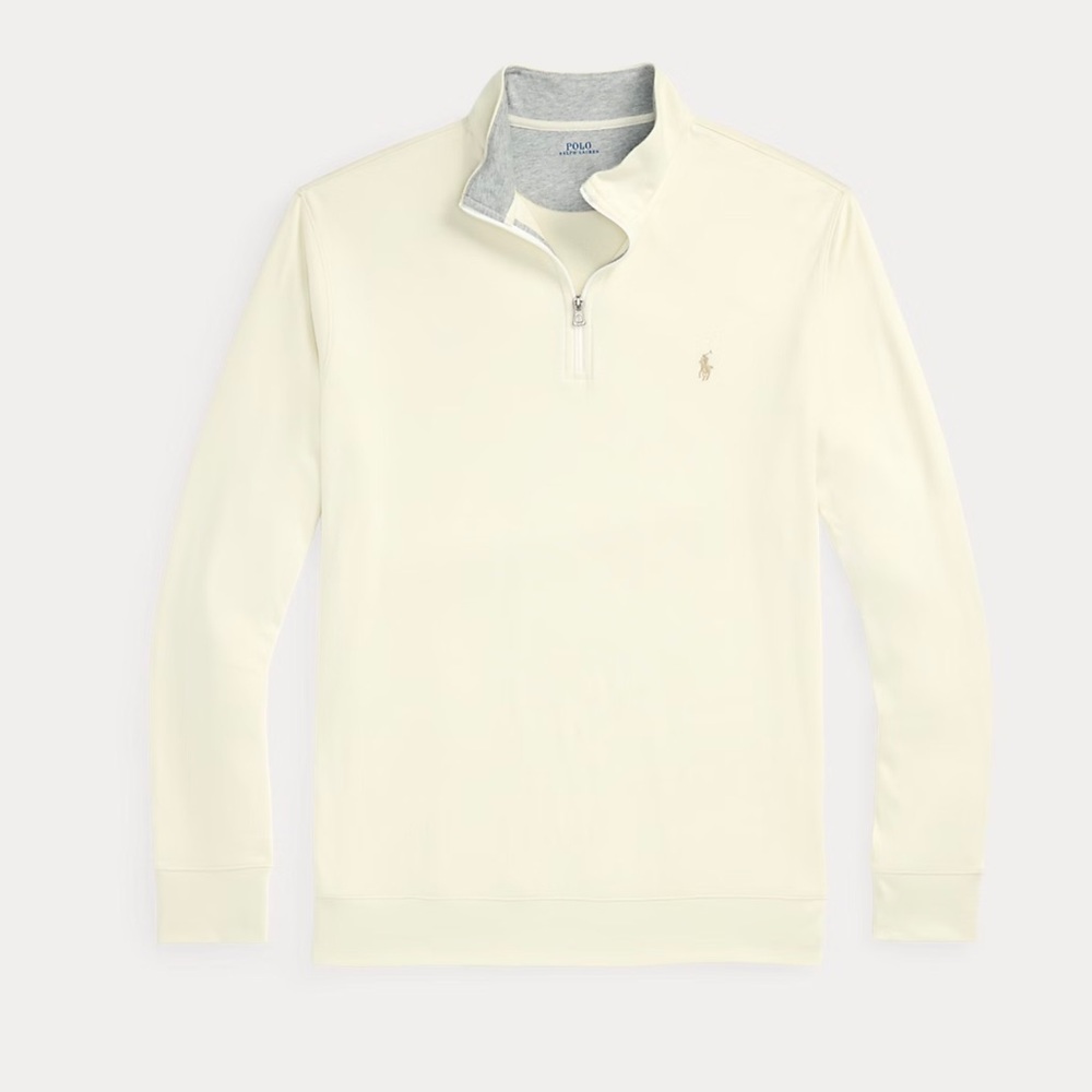 Polo Ralph Lauren Luxury Jersey Quarter-Zip Pullover - Picture 2 of 5